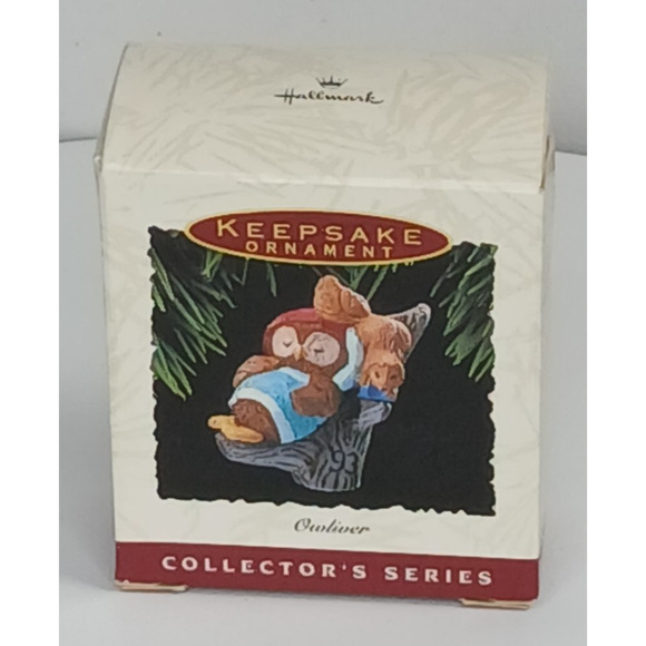 Hallmark Keepsake Christmas Ornament 1993 Owliver 2nd in Series - Picture 2 of 10